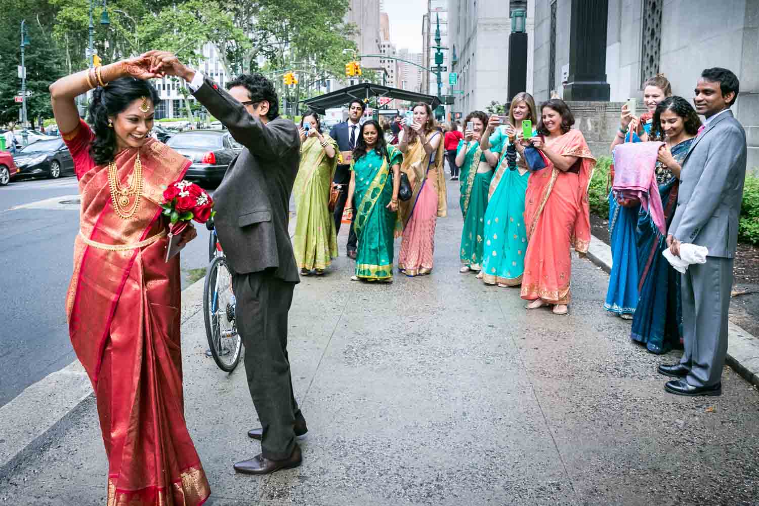 Indian wedding bridal party