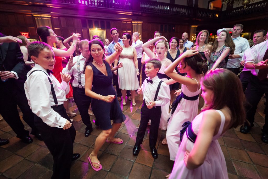Guests dancing at a Harvard Club NYC wedding