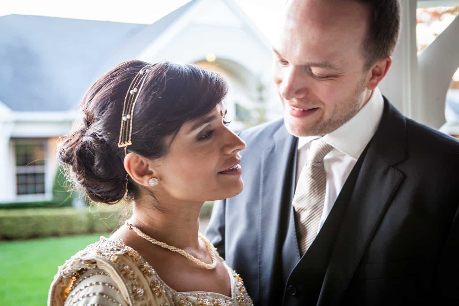 Bride and groom at an East Wind Inn wedding