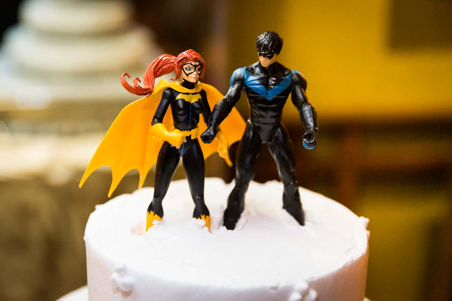 Batman and Robin wedding cake toppers