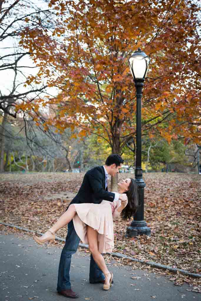 Couple dancing in Central Park