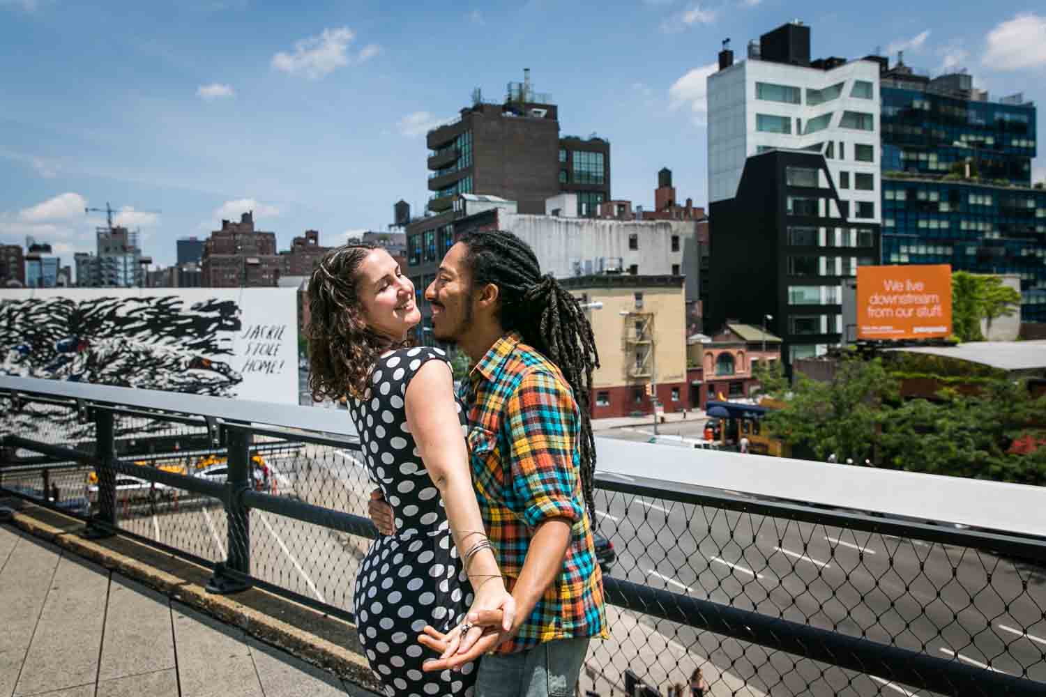 Couple dancing on the High Line