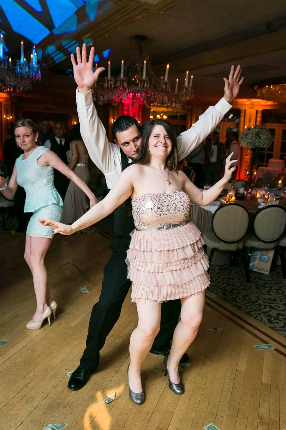 Couple dancing at Manor wedding reception