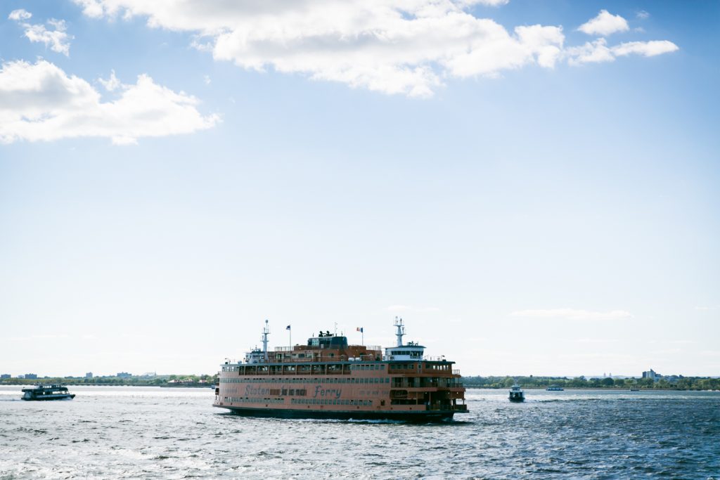 Staten Island ferry in water