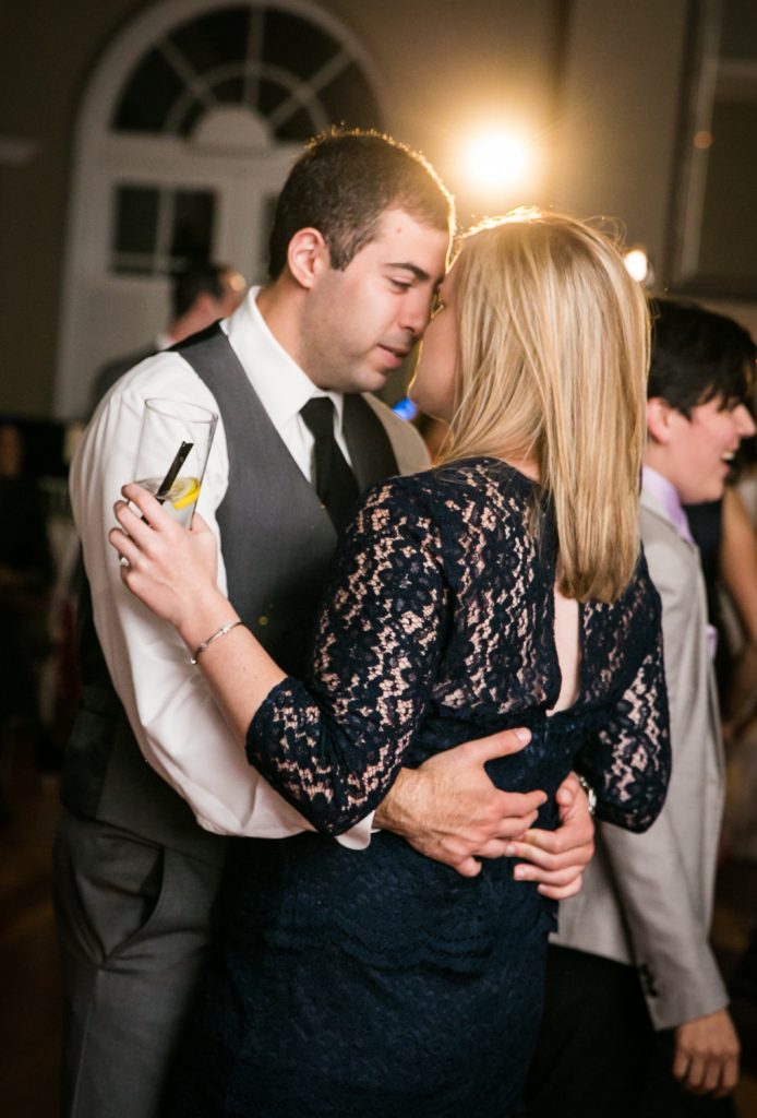 Guests dancing close at Highlands Country Club wedding