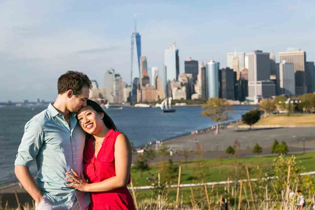 Governors Island engagement photo