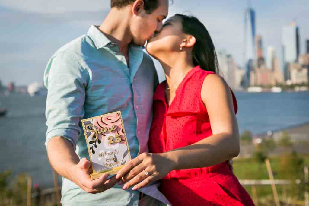 Governors Island engagement photo