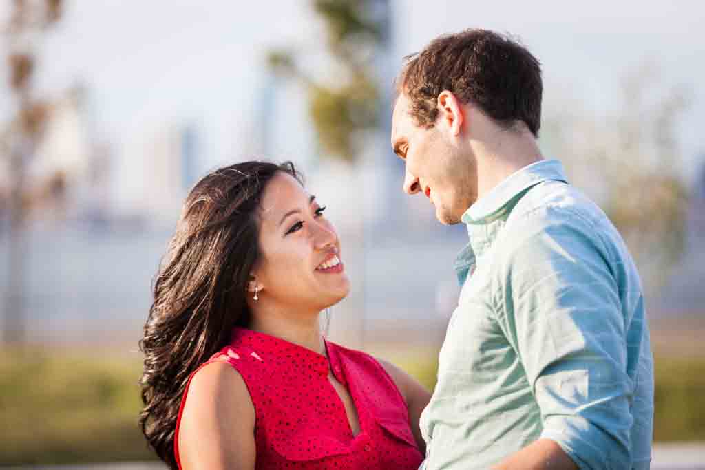 Governors Island engagement photo