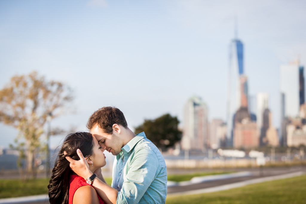 Governors Island engagement photo