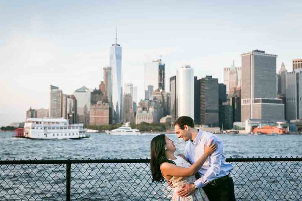 Governors Island engagement photo