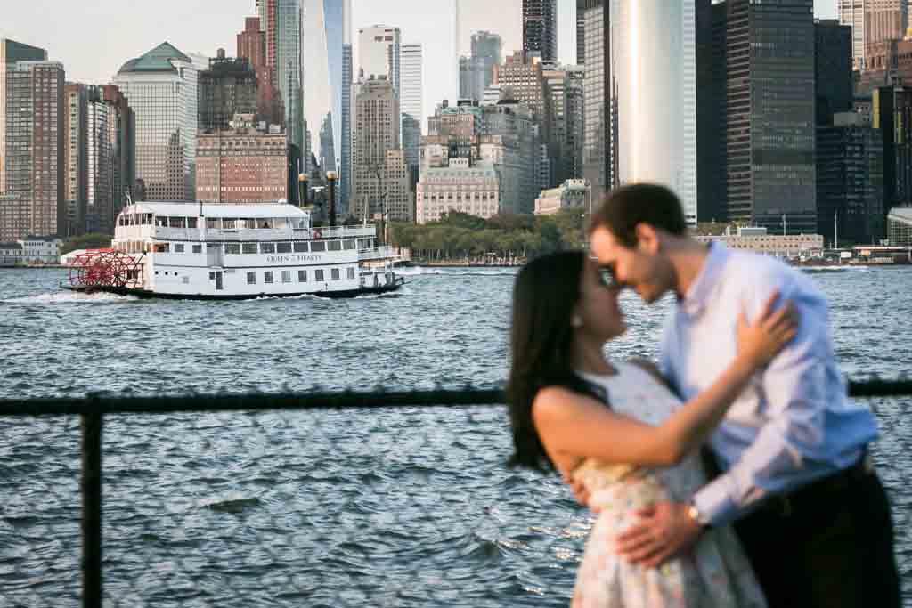 Governors Island engagement photo