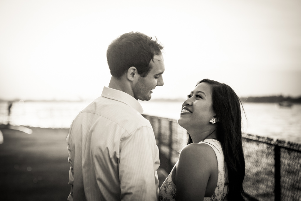 Governors Island engagement photo