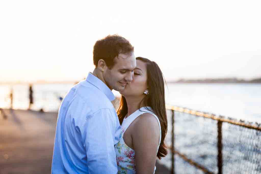 Governors Island engagement photo