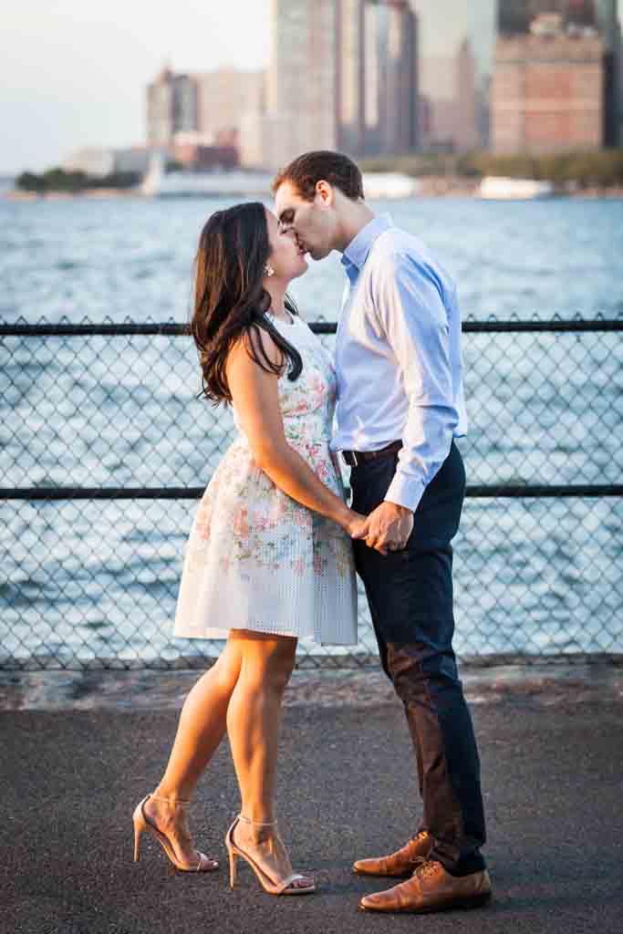 Governors Island engagement photo