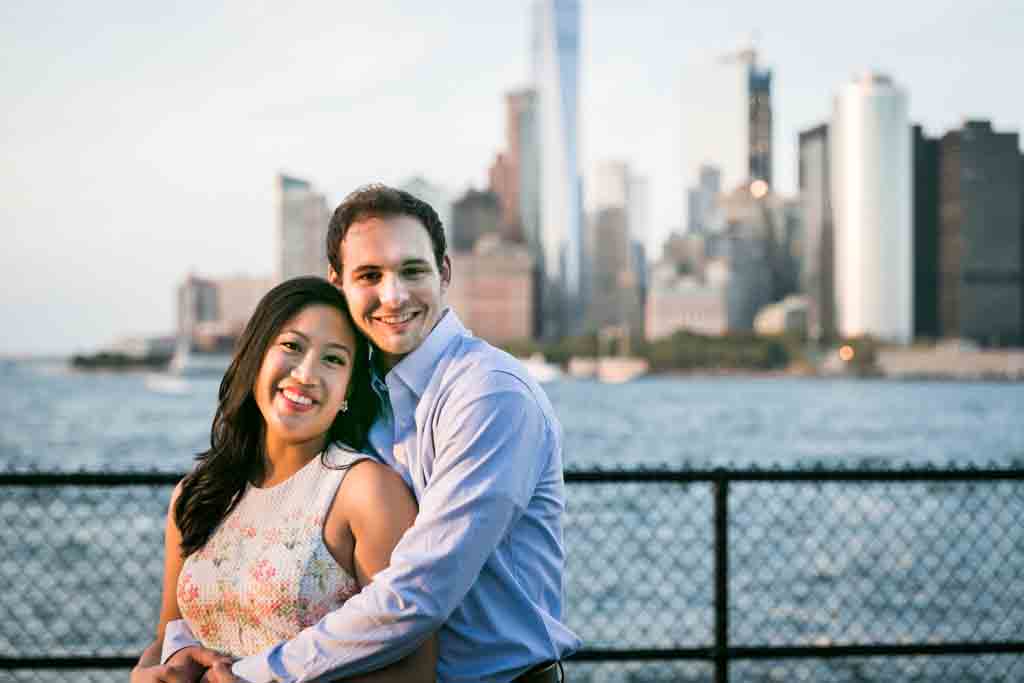 Governors Island engagement photo