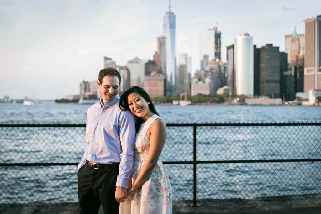 Governors Island engagement photo