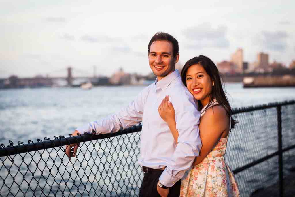 Governors Island engagement photo