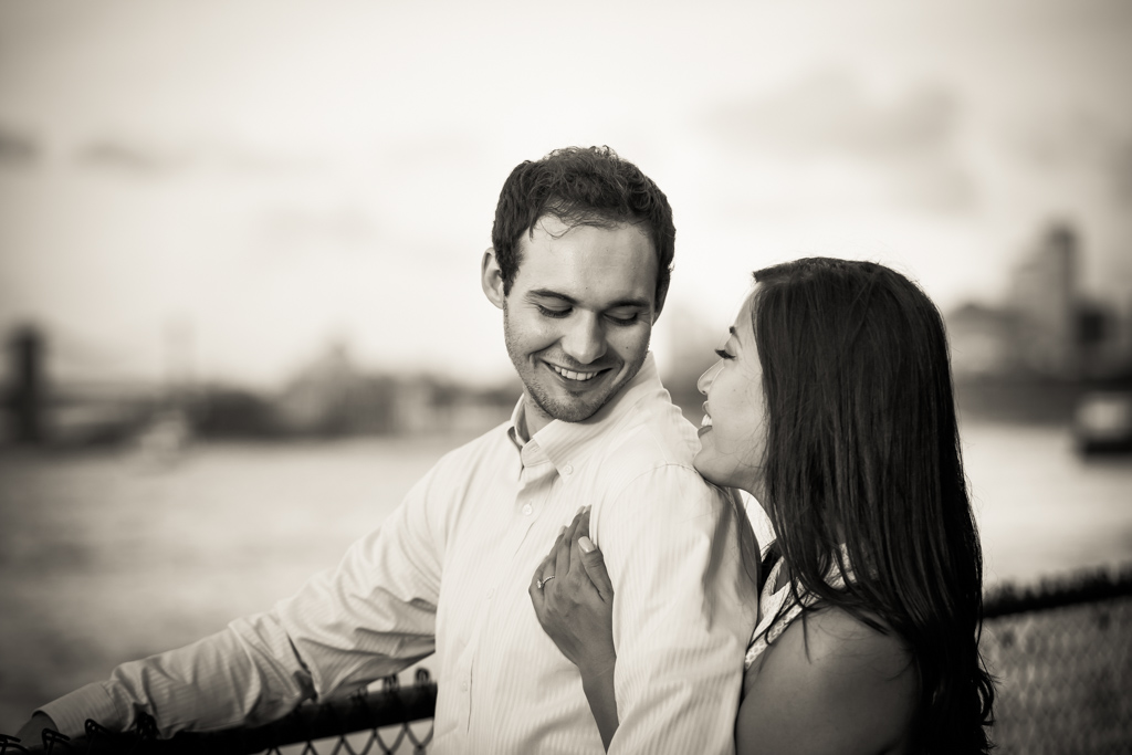 Governors Island engagement photo