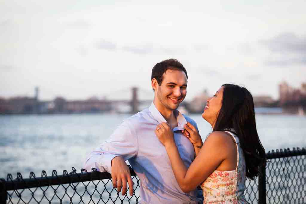 Governors Island engagement photo