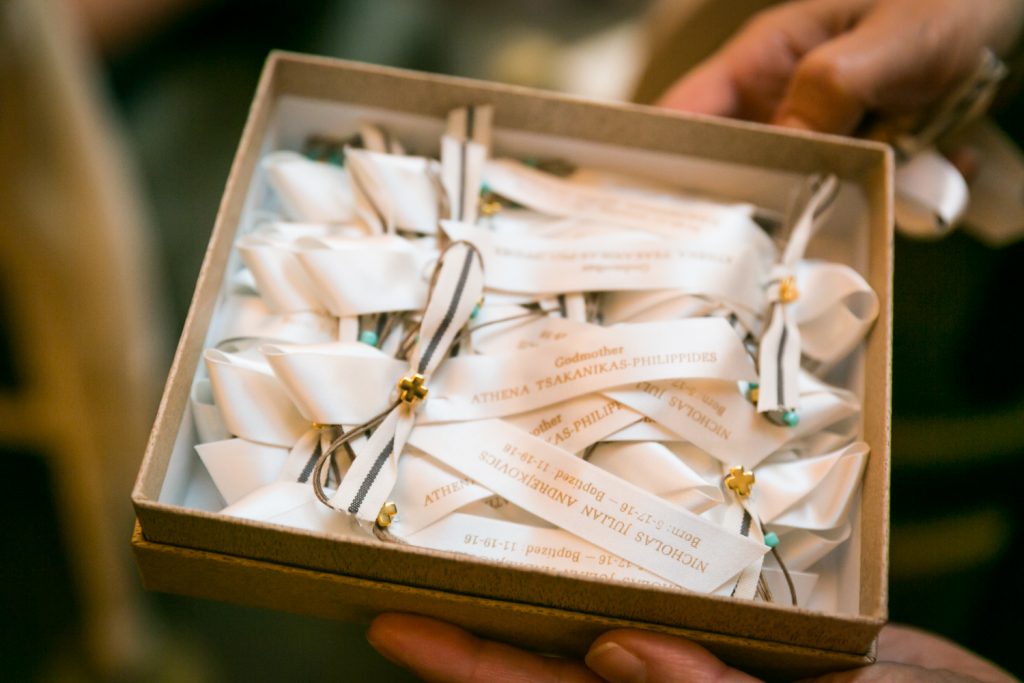 Baptism ribbons for guests