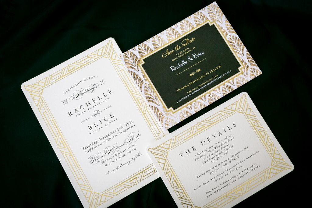 Wedding invitations for an article on how to have an unplugged wedding