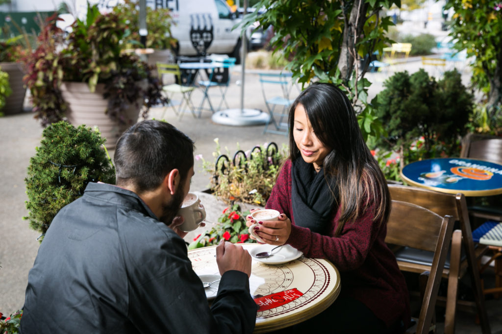 DUMBO engagement photographer, Kelly Williams, captures a couple in love