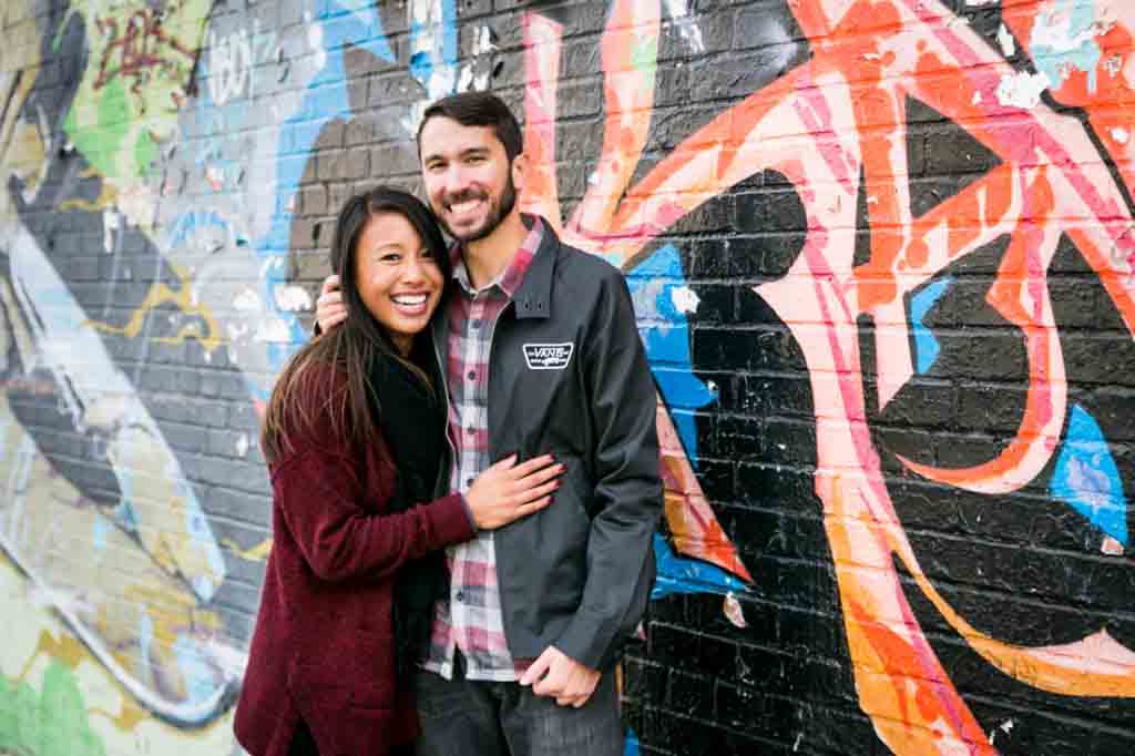 DUMBO engagement photographer, Kelly Williams, captures a couple in love