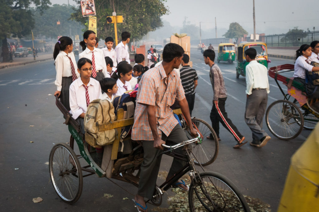 India street photography in Delhi