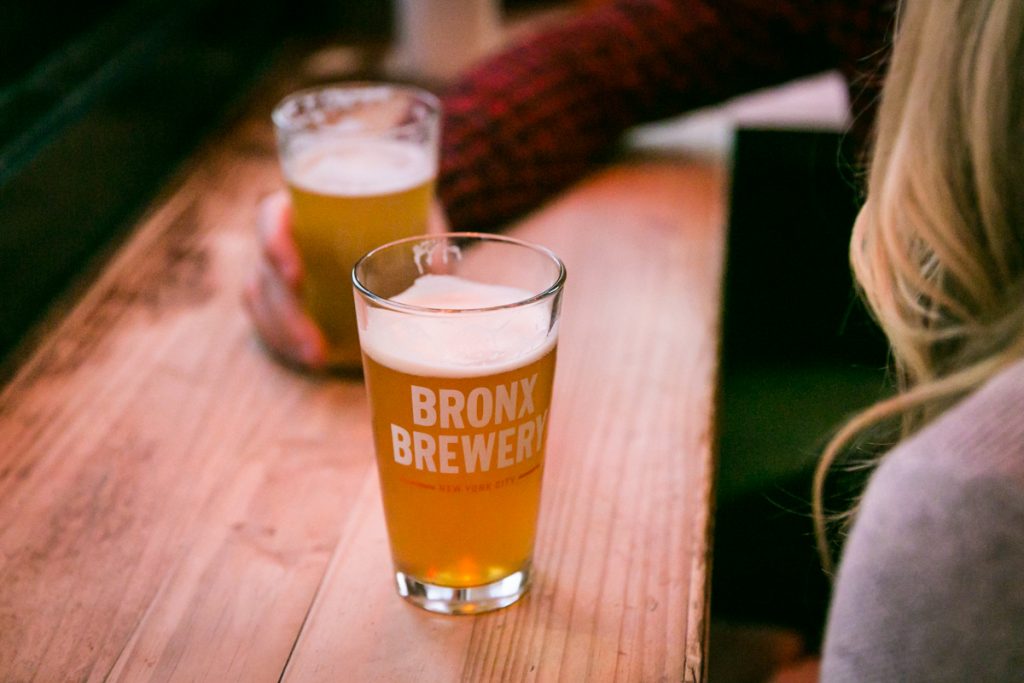 Close up of two glasses of beer