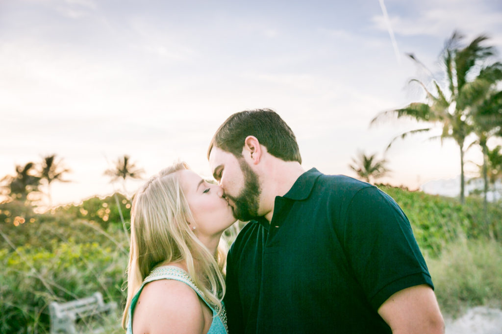 Florida engagement portrait for an article on creative wedding gift bag ideas