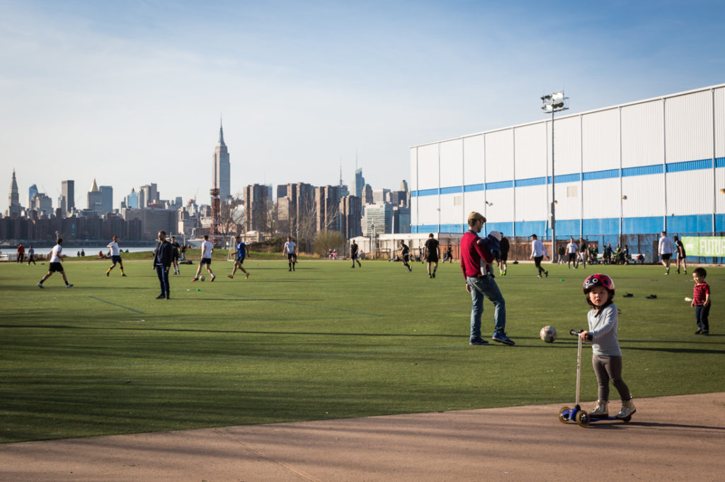 Bushwick Inlet Park for an article on event photography preparation