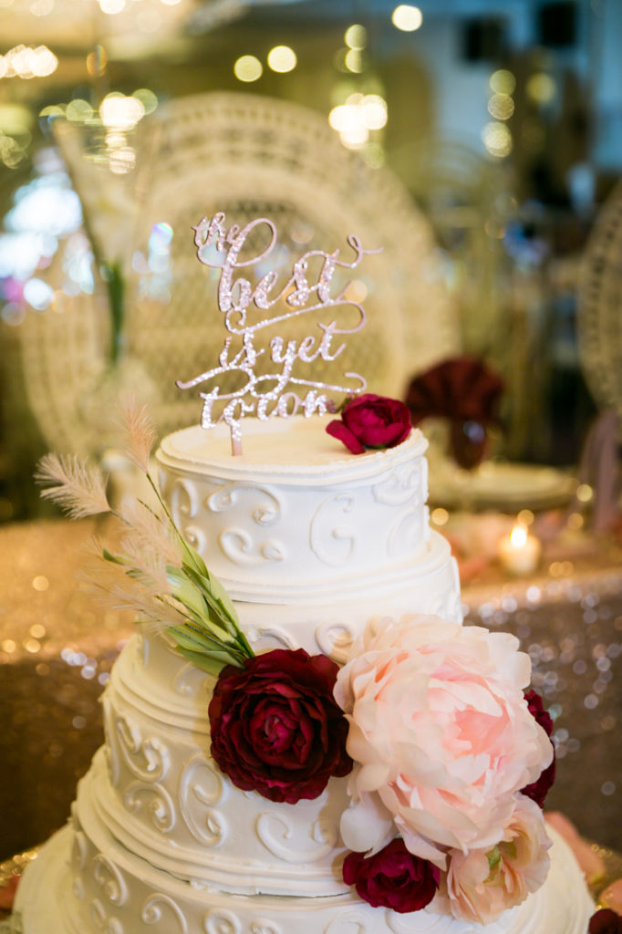 Wedding cake at a Glen Terrace wedding 
