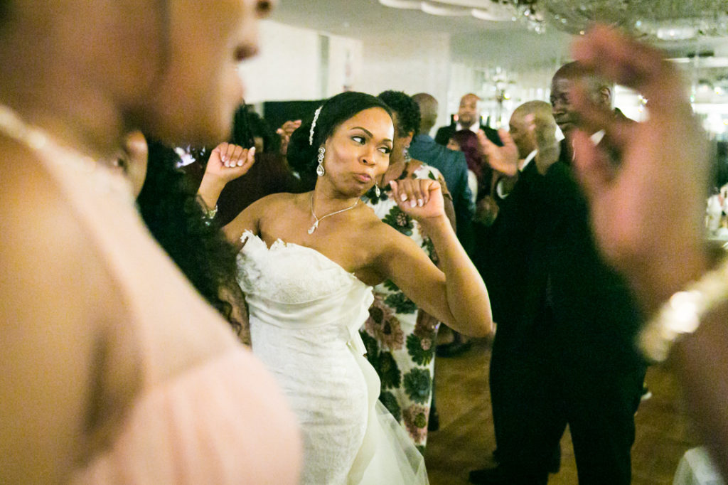 Bride dancing at a Glen Terrace wedding