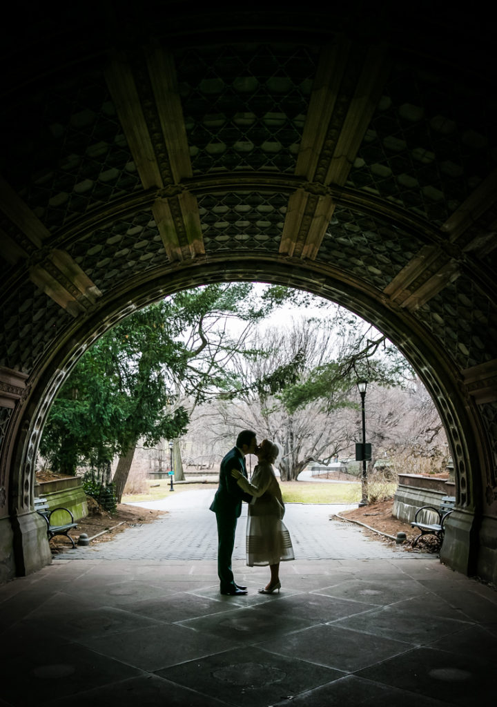 Bride and groom portrait before their Scottadito wedding