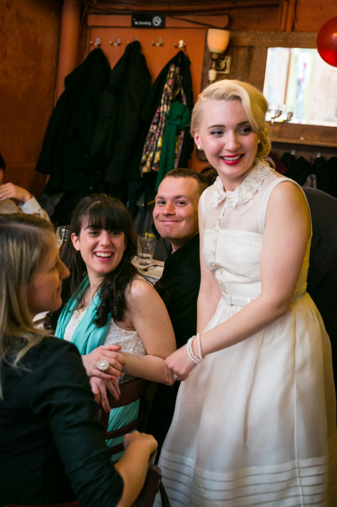 Bride and guests at a Scottadito wedding