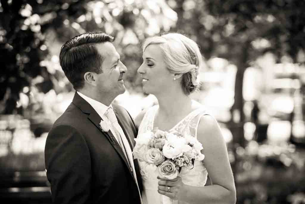 Bride and groom portraits after a NYC City Hall elopement