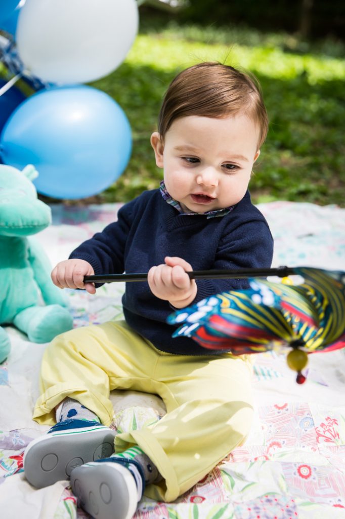 First birthday portrait in Central Park