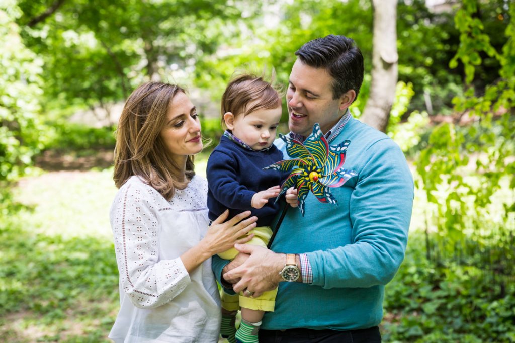 First birthday portrait in Central Park