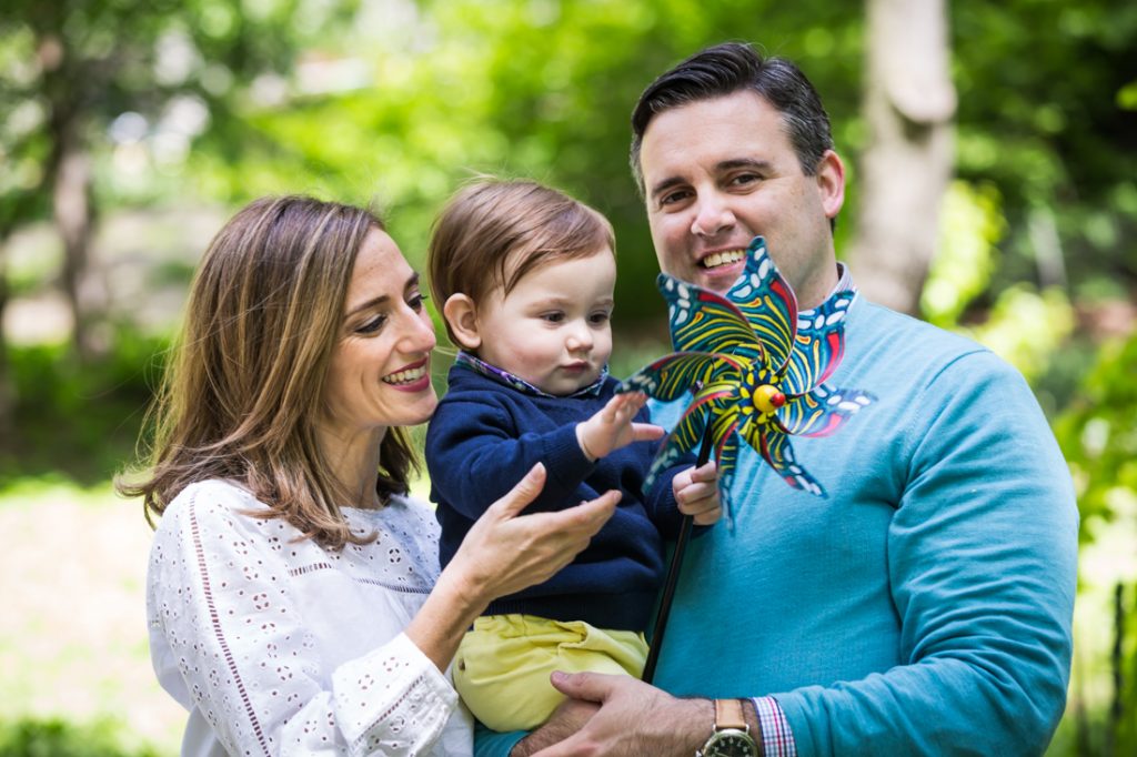 First birthday portrait in Central Park