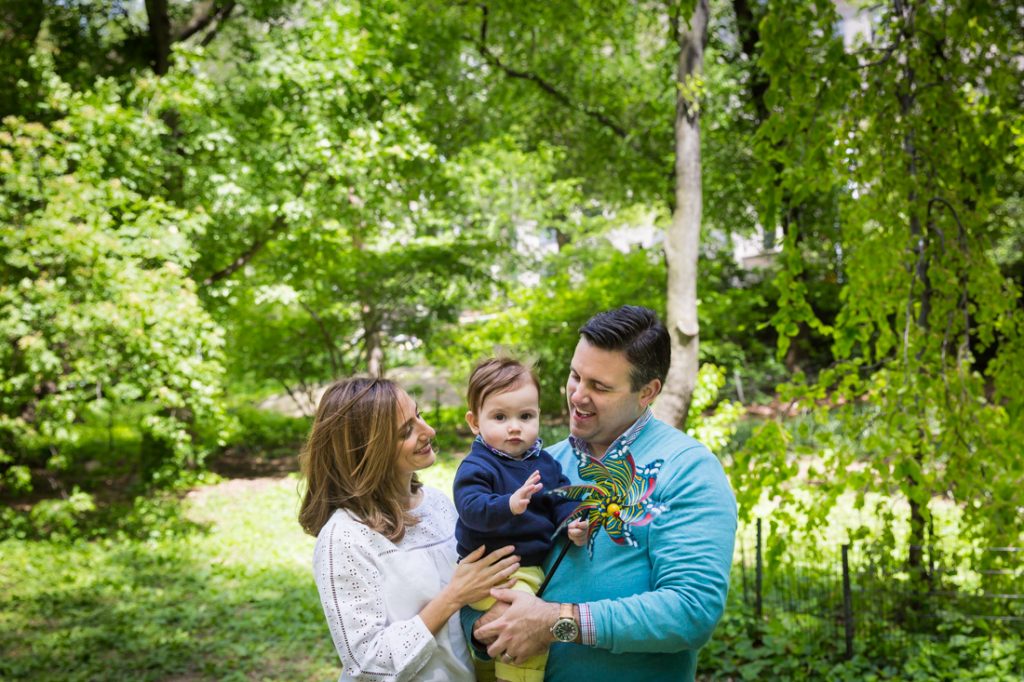 First birthday portrait in Central Park