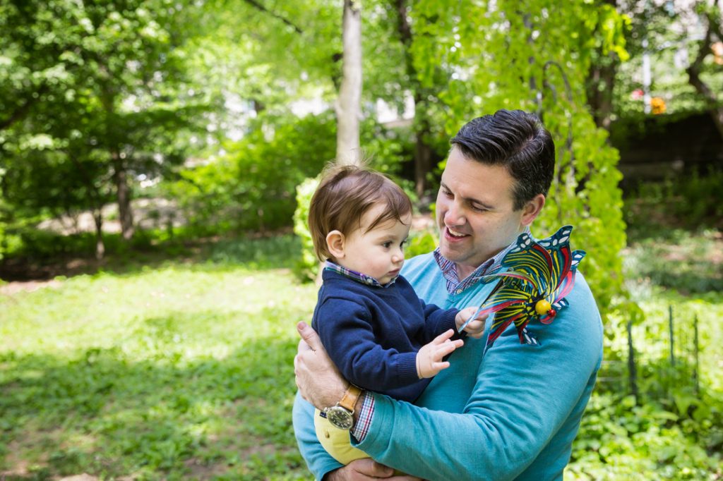 First birthday portrait in Central Park