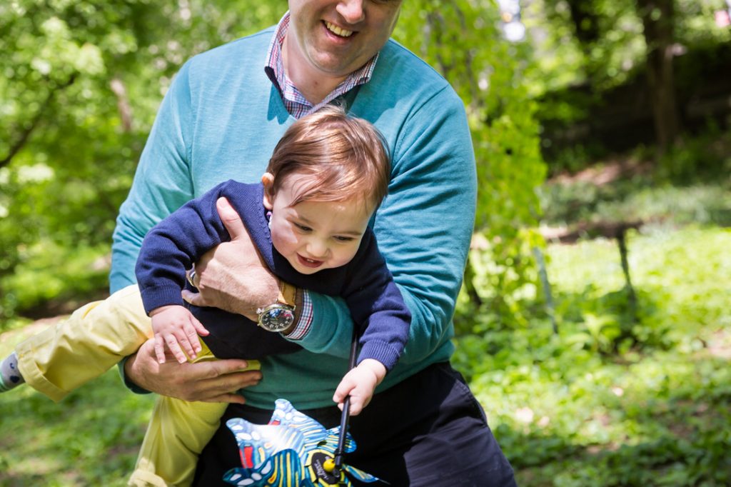 First birthday portrait in Central Park