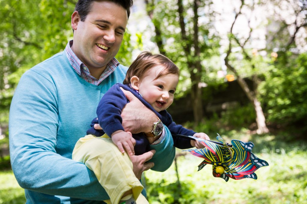 First birthday portrait in Central Park