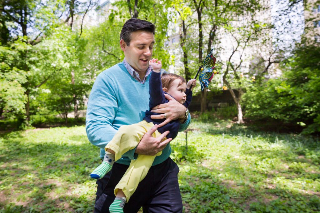 First birthday portrait in Central Park