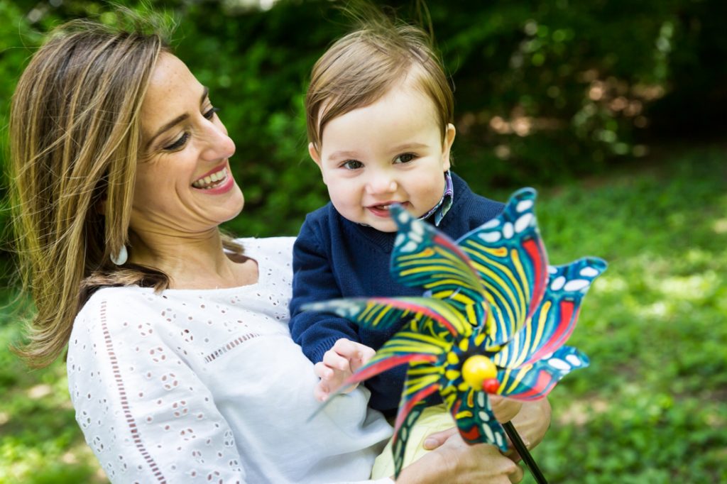 First birthday portrait in Central Park