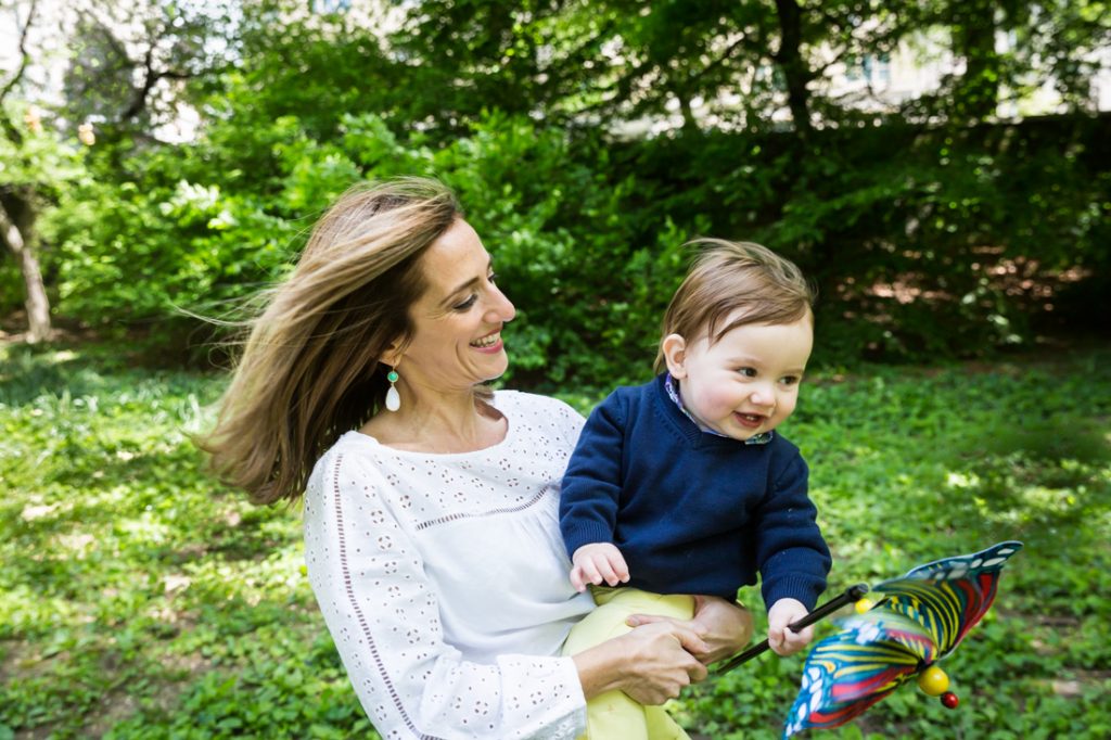 First birthday portrait in Central Park