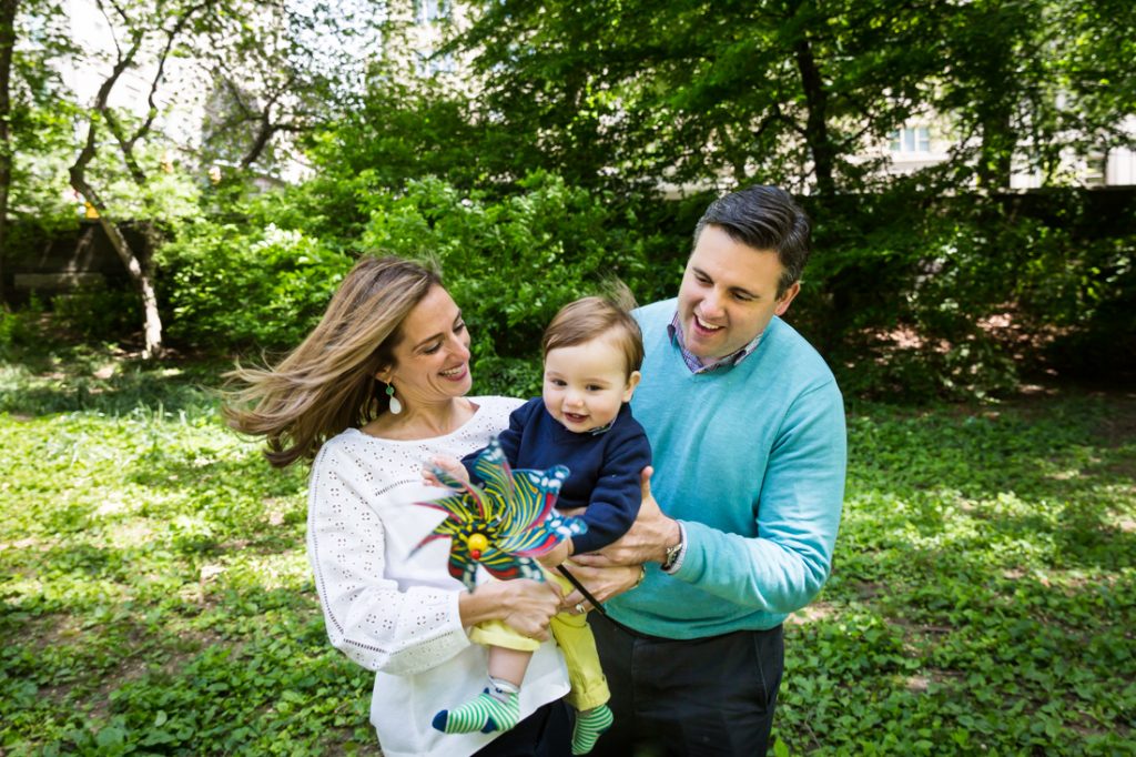 First birthday portrait in Central Park