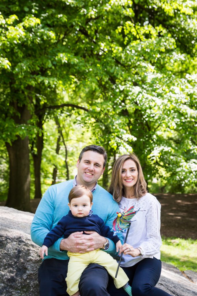 First birthday portrait in Central Park