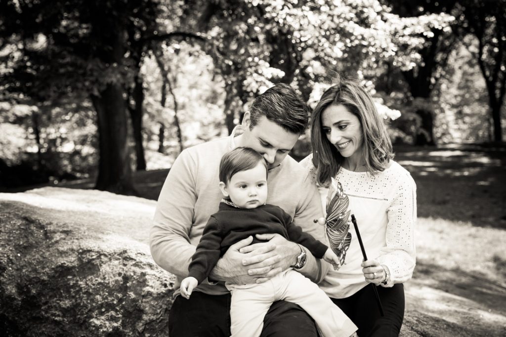 First birthday portrait in Central Park