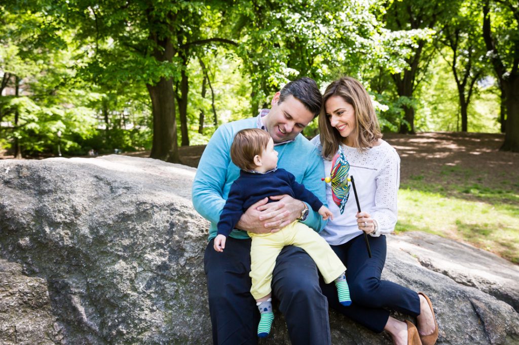 First birthday portrait in Central Park